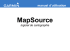 utilisation de mapsource