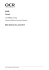 Mark scheme A701/01/02 Listening June 2015