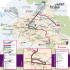 Plan du réseau Ticéa - bus urbains de Saint