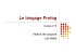 Le langage Prolog