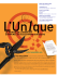 L`Unique, Volume 12, Numéro 4 – Décembre 2010