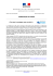 COMMUNIQUE DE PRESSE « Pour que la