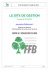 le site de gestion