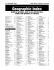 Geographic Index