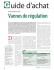Instrumentation : vannes de r&eacute;gulation pour le process