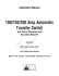 100/150/200 Amp Automatic Transfer Switch