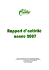 Rapport d`activit&eacute; Orsag 2007