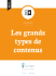 les types de contenus