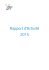 Rapport d`Activit&eacute; 2015