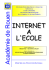 Internet &agrave; l`&eacute;cole