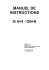MANUEL DE INSTRUCTIONS G 4+4 - G6+6