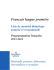 Français langue première - Department of Education