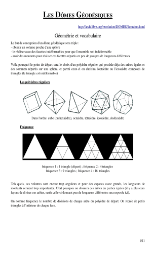 les domes geodesiques