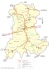 Carte des infrastructures de la région Auvergne