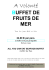 Carte de fruits de mer