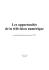 Les opportunités de la télévision numérique