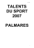 Le palmarès 2007 (format pdf)