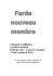 Farde du nouveau membre 2014