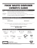 food waste disposer owner`s guide