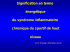 Signification en terme &eacute;nerg&eacute;tique du syndrome
