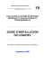 GUIDE D`INSTALLATION DU LOGICIEL