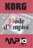 KORG MP10 Mode d`emploi (F1)