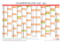 Calendrier scolaire annuel 2016-2017 avec jours fériés et