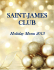 Holiday Menu 2013 - Club Saint