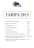 TARIFS 2015