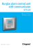 Burglar alarm central unit with communicator - confort