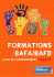 Plaquette formation BAFA BAFD de la Ligue Alsace