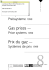 Gaspreise &mdash; Gas prices &mdash; Prix du gaz &mdash;