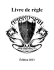 Livre de règle