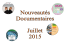 nouveaut&eacute;s documentaires