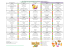 menus établis selon le plan alimentaire pour la
