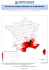 Carte du nombre de jours sur 50 ans (1964-2013 - Météo