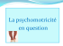 La psychomotricité en question - Communauté de Communes des