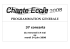 PROGRAMMATION GENERALE 37 concerts - Chante