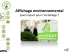 Affichage environnemental et emballage