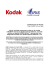 COMMUNIQUE DE PRESSE IRIS et Kodak annoncent la mise sur le