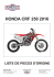 honda crf 250 2016 - agmx