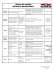 Horaire des activités SQUASH ET RACQUETBALL