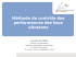 M&eacute;thode de contr&ocirc;le des performances des bacs ultrasons