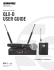 QLX-D Digital Wireless User Guide (French)