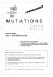 M U T A T I O N S