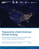 Proposals for a North American Climate Strategy