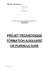 PROJET PEDAGOGIQUE FORMATION AUXILIAIRE DE