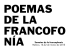 POEMAS DE LA FRANCOFO