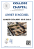 COLLEGE CHAPTAL LIVRET D`ACCUEIL