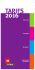 Tarifs 2016